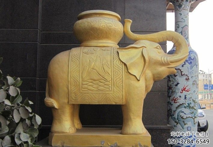 裝飾大象雕塑通用，戶外雕塑，黃銅大象雕塑供應