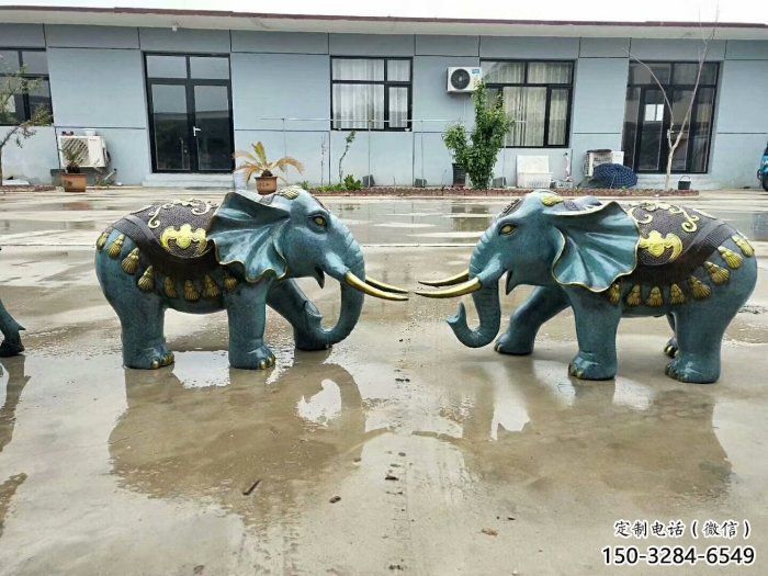 彩繪大象雕塑專供，景觀雕塑，彩繪大象雕塑供應