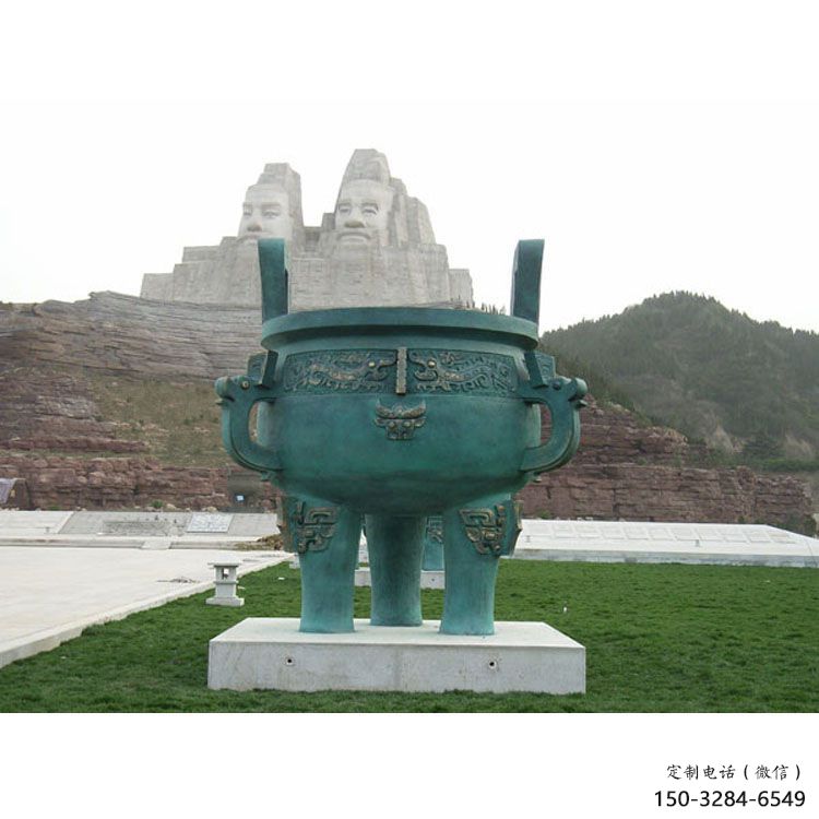 圓鼎雕塑，銅器景觀雕塑，鑄銅工藝