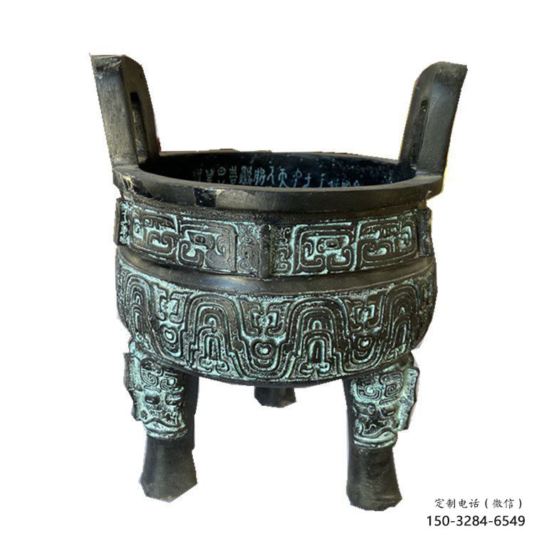 圓鼎雕塑，銅器景觀雕塑，鑄銅工藝