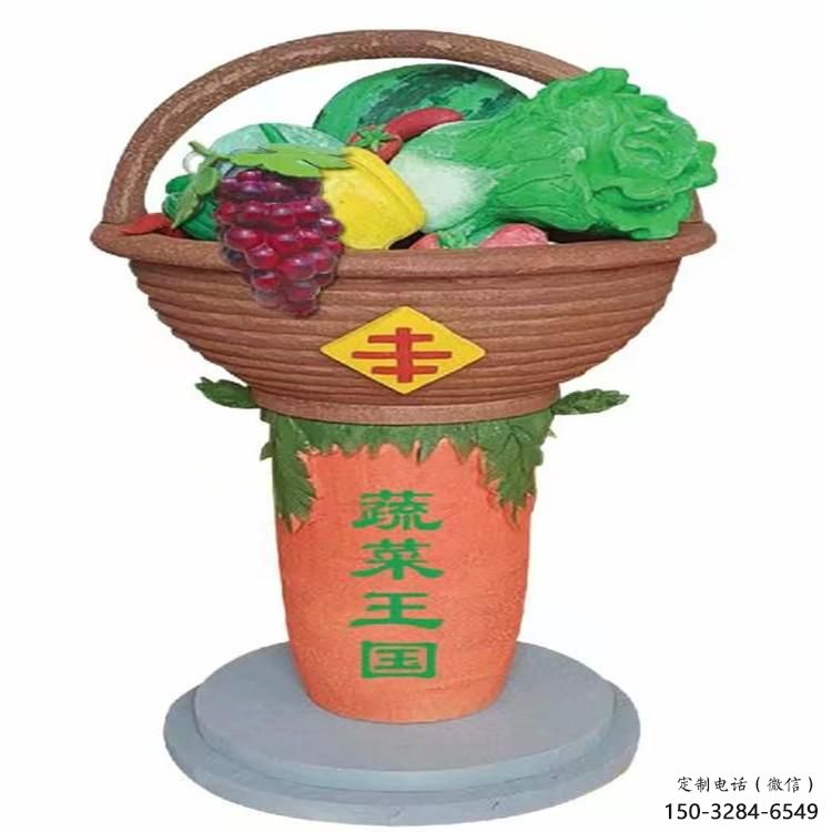 果籃雕塑標準，多彩藝術，景觀白菜果籃雕塑供應