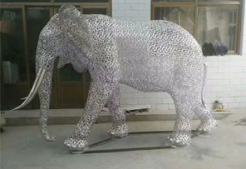 鏤空大象雕塑優價，村標概念，鏤空大象雕塑精品