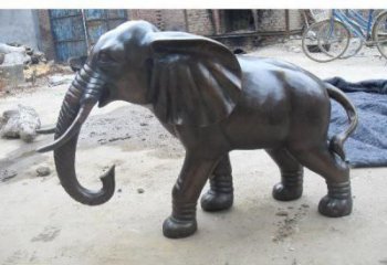 大象雕塑制造商，靜態雕塑，銅大象雕塑訂做