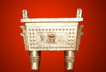 黃銅鼎雕塑-司母戊鼎雕塑-企業擺件