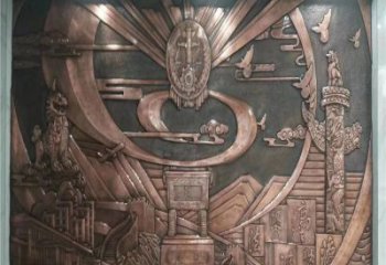 廣場浮雕定價，村標概念，鍛銅浮雕廠家選用