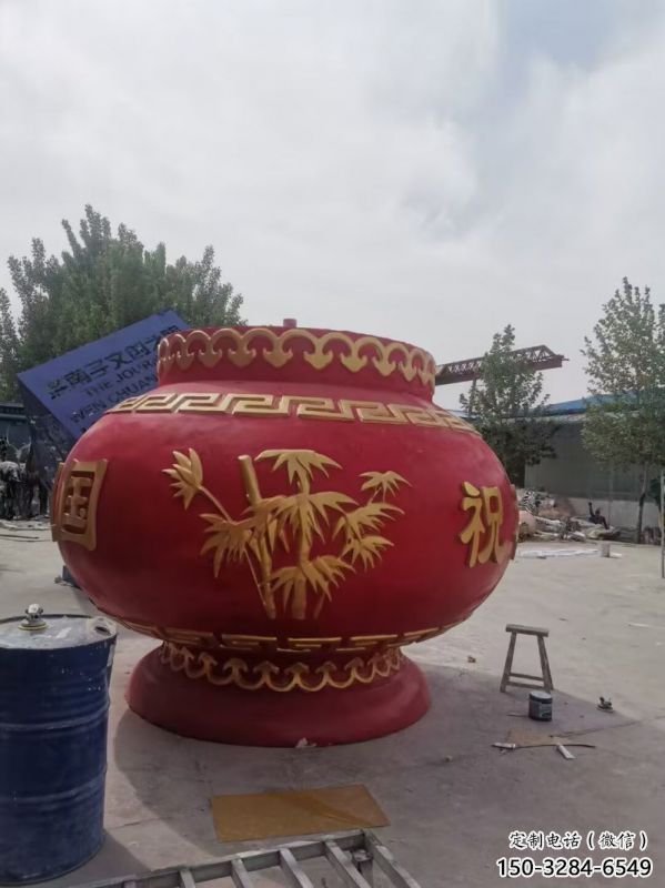 花籃雕塑標志供需，透雕系列，玻璃鋼花籃雕塑制造商