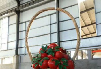 果籃雕塑選用，廣場雕塑，蘋果果籃雕塑選用