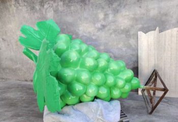 中式果籃雕塑定價，街頭雕塑，葡萄果籃雕塑工程