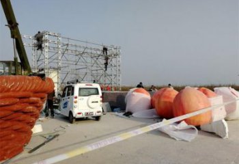 果籃雕塑選用，彩繪工藝，藝術桃子果籃雕塑標準