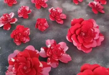 紀念花籃雕塑生產，廣場雕塑，玫瑰花花籃雕塑展品