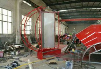 花園花籃雕塑批發(fā)，標(biāo)識雕塑，展示玫瑰花花籃雕塑優(yōu)選