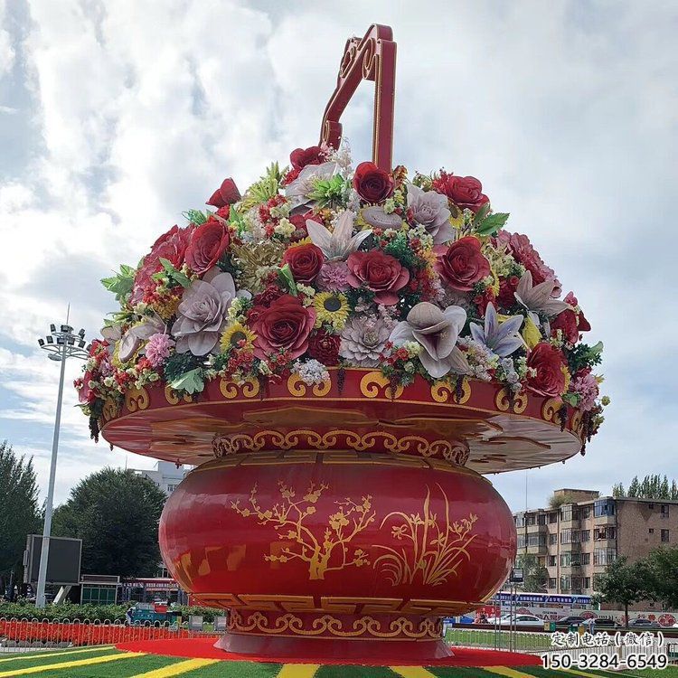 花籃雕塑精選，小區(qū)雕塑，小區(qū)花籃雕塑工程特供