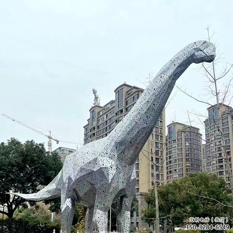 鏤空恐龍雕塑制造，歐式風(fēng)格，切面恐龍雕塑定價