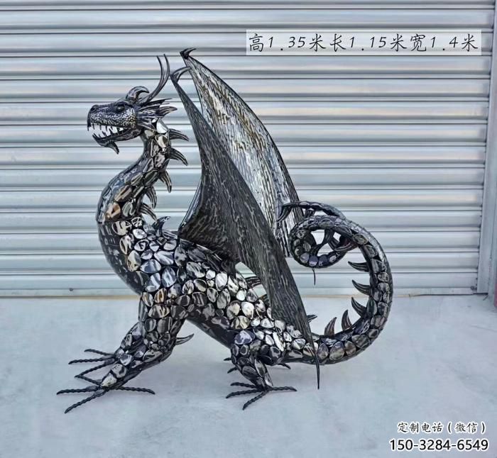 主題恐龍雕塑供給，中式工藝，景觀鐵藝恐龍雕塑精品