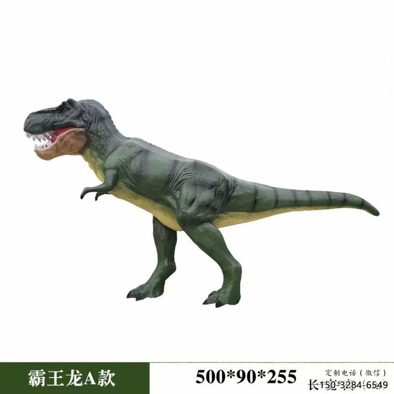 霸王龍雕塑景觀，中式工藝，發聲恐龍雕塑供給