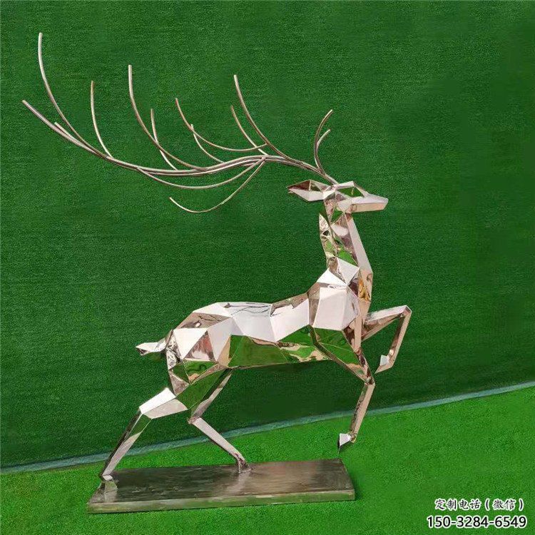 戶外小鹿雕塑通用，陸地?cái)[件，景觀切面小鹿雕塑制作