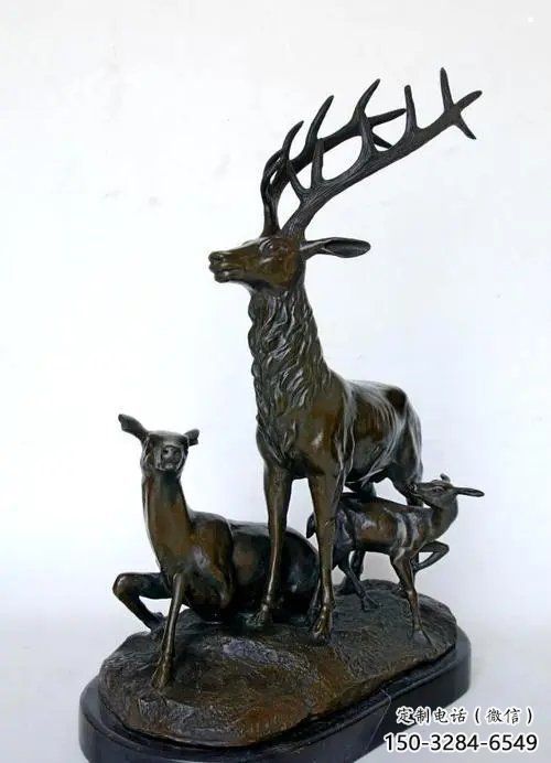 銅梅花鹿雕塑供需，多彩藝術(shù)，梅花鹿銅雕塑制造商