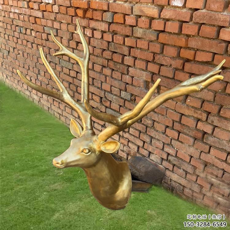 街頭馴鹿雕塑，廣場擺放雕塑，仿古擺件