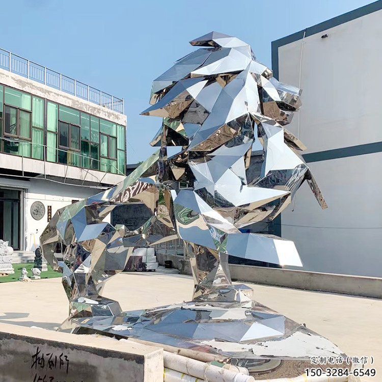 獅子雕塑服務商，景觀雕塑，不銹鋼獅子雕塑選定