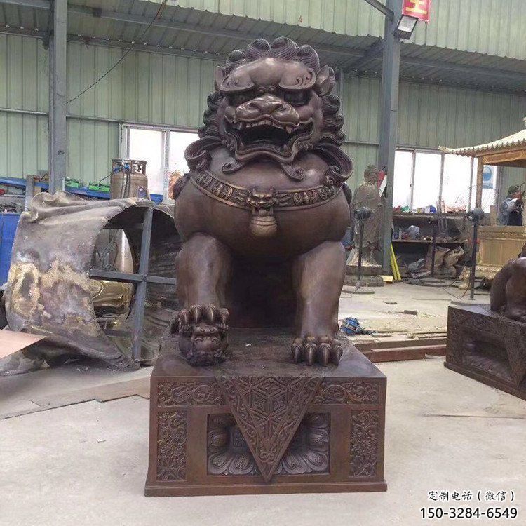 獅子雕塑優(yōu)選，室外雕塑，鑄銅景觀蹲獅雕塑優(yōu)選