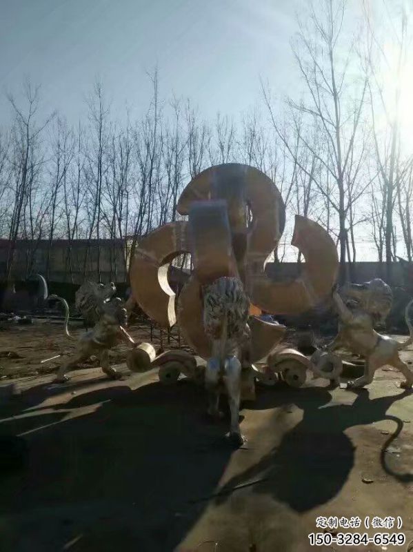 獅子雕塑選用，廣場雕塑，走獅雕塑制作