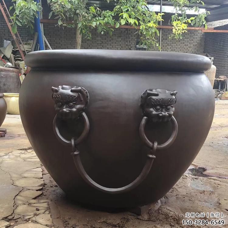 仿古鐵缸雕塑