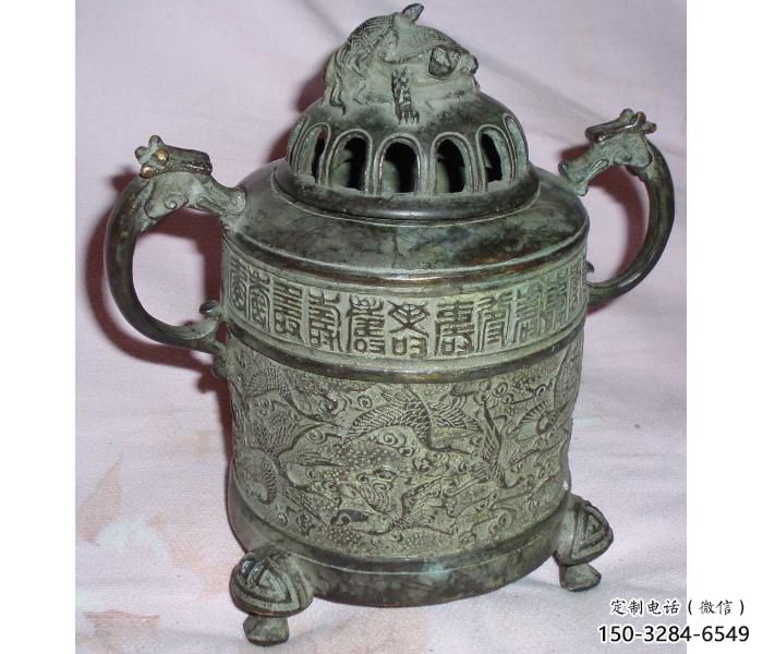 古法博山爐銅雕塑