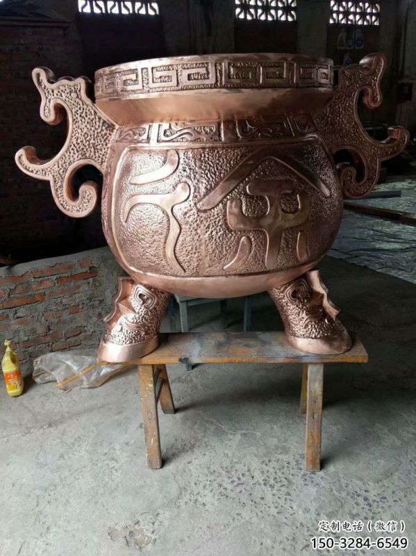 紫銅象形爐雕塑