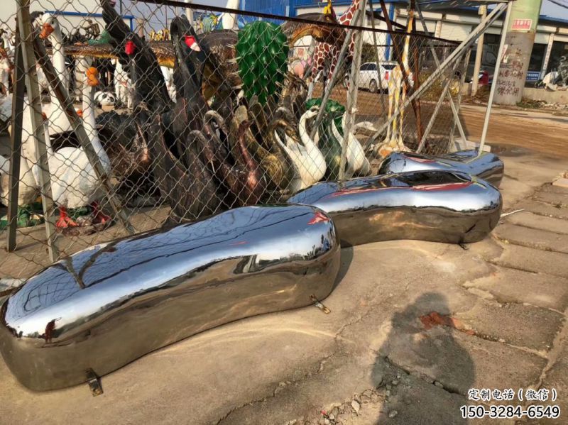 公園坐凳雕塑，噴砂發光雕塑，鍛造工藝