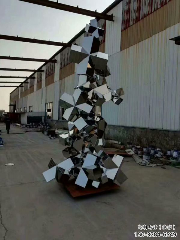 城市景觀石雕塑，網格體育雕塑，古銅效果