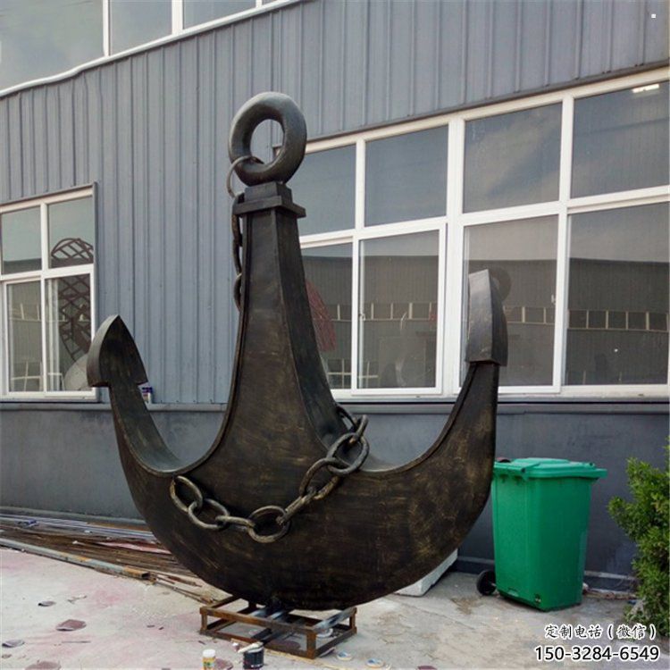 仿古船錨雕塑