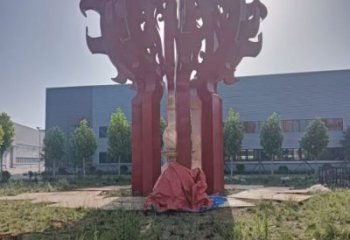 火球雕塑，精神堡壘火球雕塑落地展示