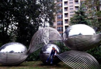 廣場(chǎng)恐龍蛋雕塑