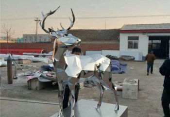 小鹿雕塑供求，景觀雕塑，切面小鹿雕塑制造商