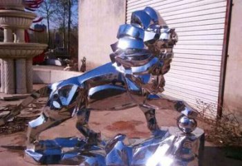 廣場獅子雕塑供需，廣場動物雕塑，不銹鋼獅子雕塑定制