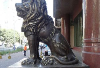 獅子雕塑定制制造，歐式風(fēng)格，蹲獅雕塑裝飾供給