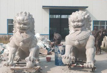 獅子雕塑供給，中式工藝，蹲獅雕塑精品磨具