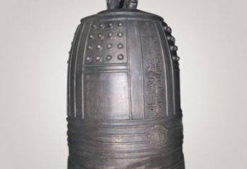 古法平直形銅鐘雕塑