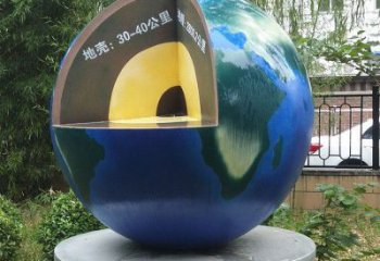 地球雕塑標(biāo)準(zhǔn)，圓雕系列，景觀不銹鋼地球雕塑精選