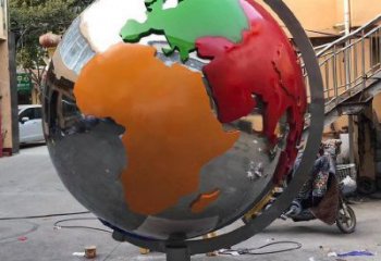 地球雕塑生產，鋼管組合，不銹鋼地球雕塑生產廠家