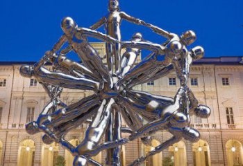 鏤空地球雕塑承接，城市裝飾，大型地球天使雕塑廠(chǎng)家