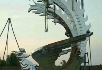 景觀鳳凰雕塑供求，美陳雕塑，藝術不銹鋼鳳凰雕塑優選