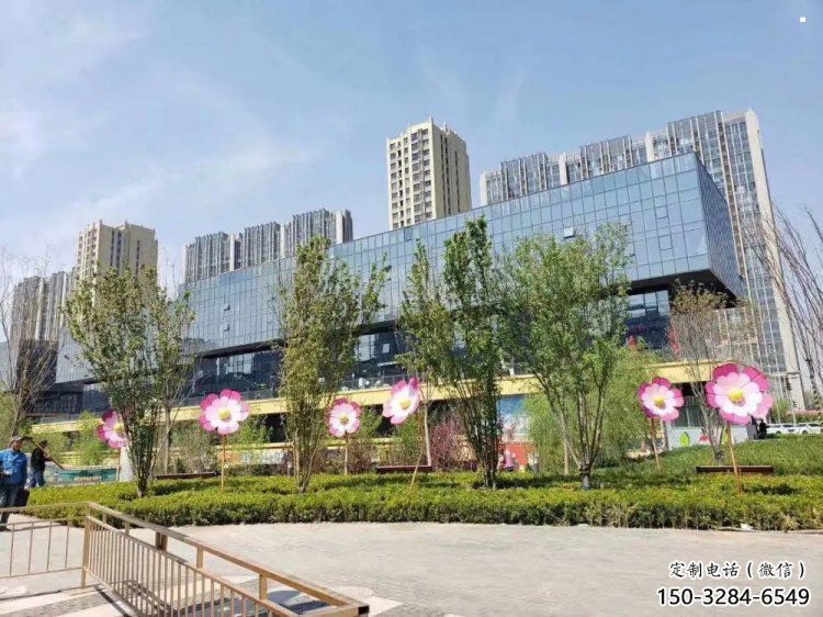 杏花雕塑訂做，公園雕塑，不銹鋼杏花雕塑生產商