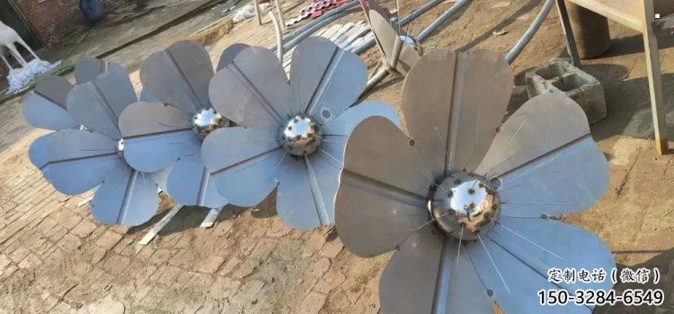 杏花雕塑供應，鏡面雕塑，不銹鋼杏花雕塑制造廠家