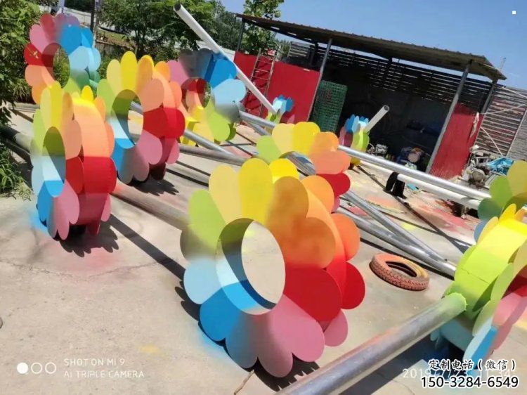 杏花雕塑精選，景區雕塑，不銹鋼杏花雕塑提供