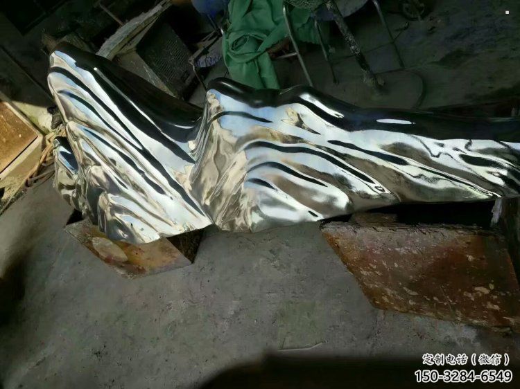 室內假山雕塑，拉絲景觀雕塑，抽象效果
