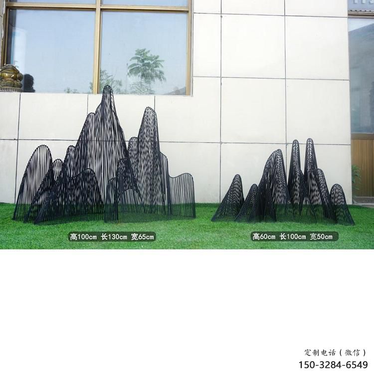 編織假山雕塑，中式工藝，社區假山雕塑制造商