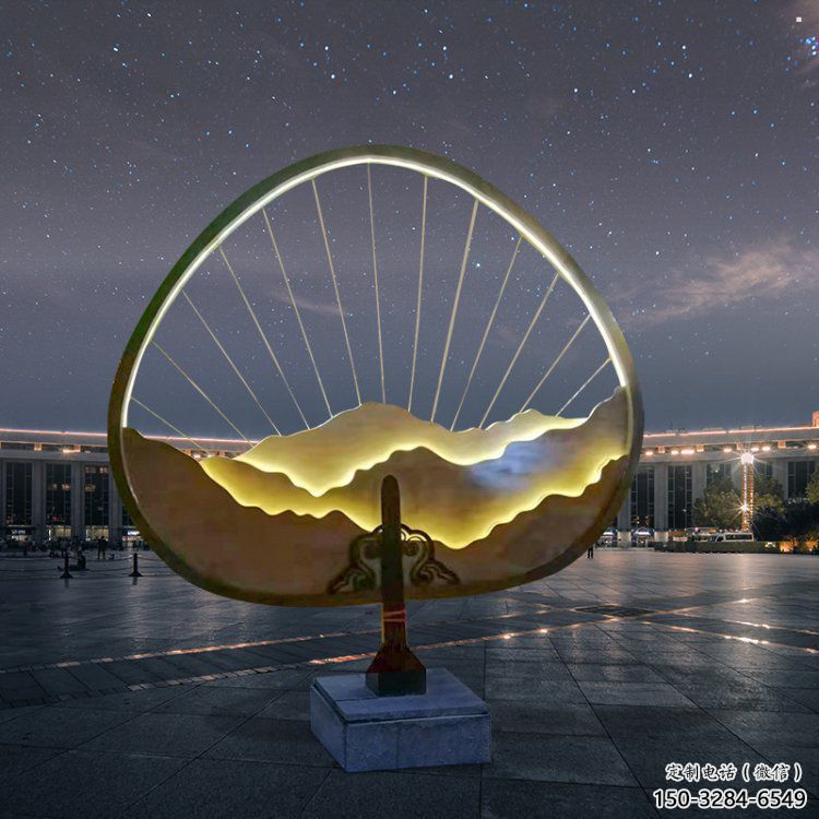 假山燈光雕塑，標(biāo)識雕塑，假山雕塑生產(chǎn)廠家