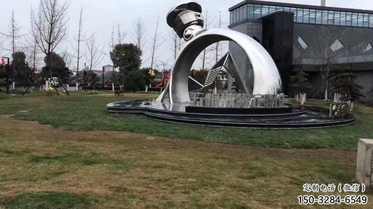 鋼結構戒指環雕塑指用，景觀雕塑，藝術戒指環雕塑點擊