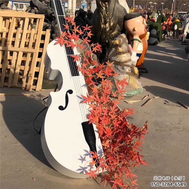 提琴雕塑定價，廣場雕塑，不銹鋼提琴雕塑優價